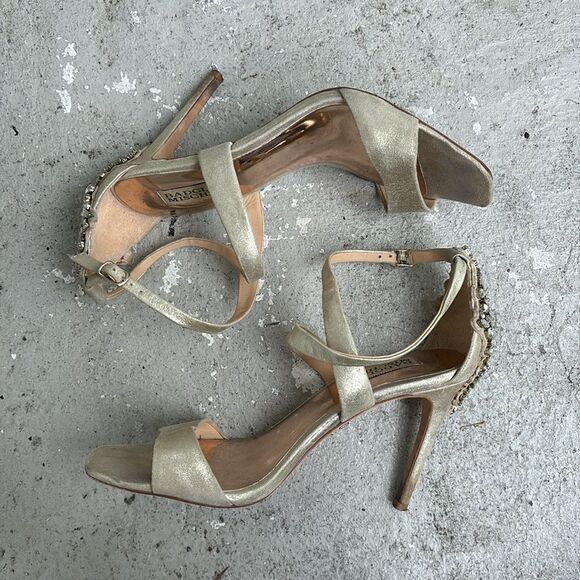 Badgley Mischka Rhinestone heels - Picture 5 of 10